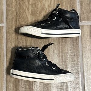Converse Leather High Tops Toddler Size 4c
